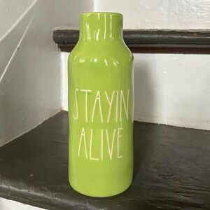Rae Dunn STAYIN ALIVE Vase